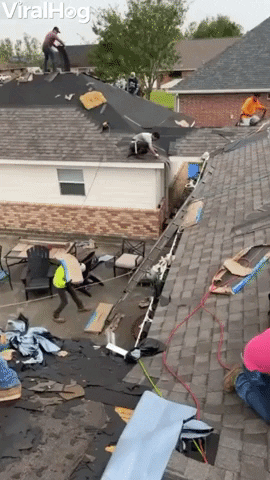 Roofer Appears To Float Up Ladder GIF by ViralHog