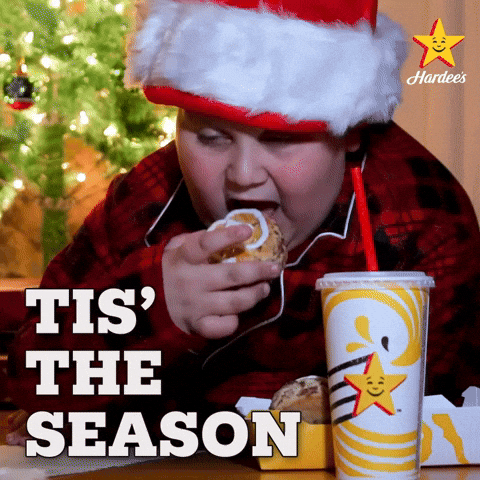 Tis The Season Happy Holidays GIF by Hardee's