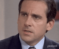 The Office gif. Steve Carell as Michael glares forward angrily and says the words that pop up on screen. Text, " I hate so much about the things that you choose to be." 