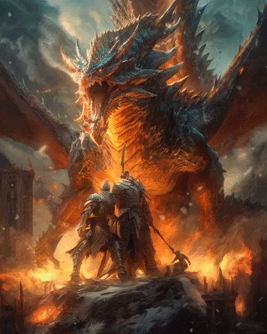 DreamImaginations illustration dragon ai fantasy GIF