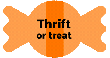 Thrift Shop Halloween Sticker by Savers/ValueVillage