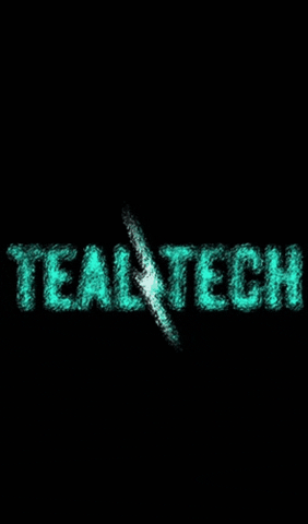 Teal_Tech lightning electric teal sparky GIF