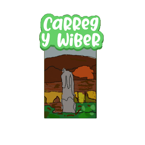 Carregwiber Sticker
