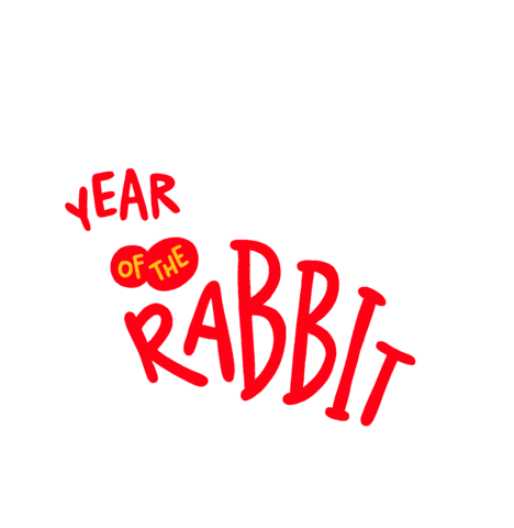 Chinese New Year Rabbit Sticker by Yeremia Adicipta