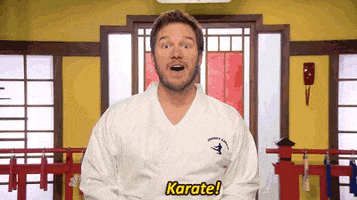 parks and recreation the johnny karate super awesome musical explosion show GIF