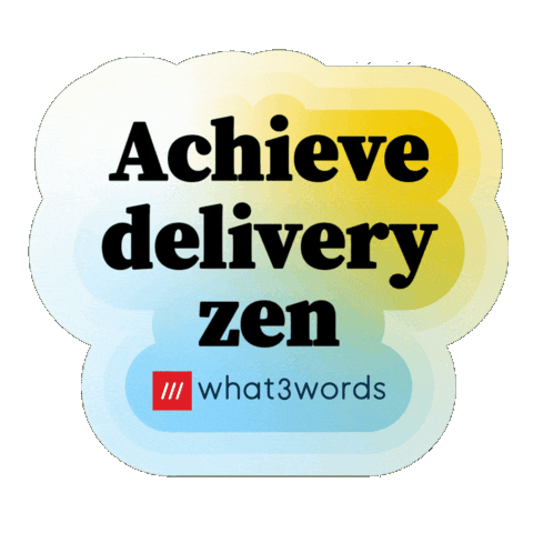 Delivery Sticker by what3words