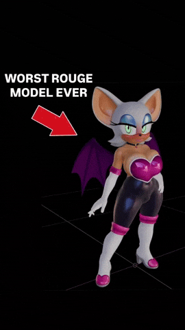Rouge The Bat Trash GIF