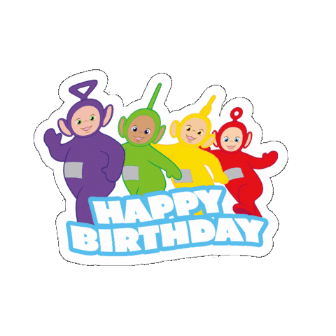 Happy Birthday Sticker by Teletubbies