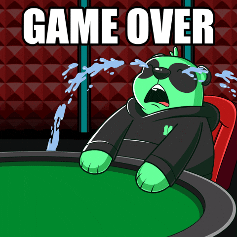 Losing Game Over GIF by SuperVerse