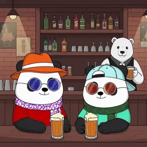Cheers Drinking GIF by Pandu Pandas