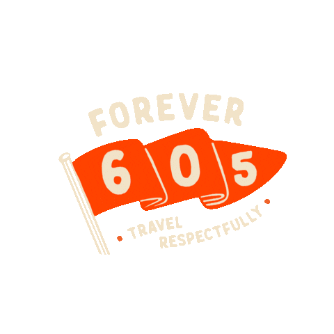 Forever 605 Sticker by Travel South Dakota
