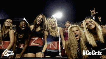 Excited Football GIF by Montana Grizzlies