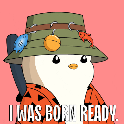 Excited Born Ready GIF by Pudgy Penguins