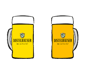 Cheers Bier Sticker by Distelhäuser