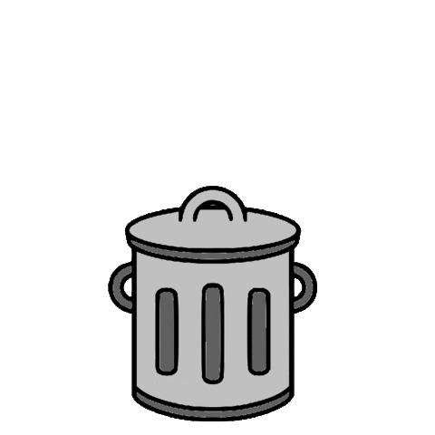 Trash Waste Sticker by cicibiamo for iOS & Android | GIPHY