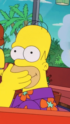 Homer Giggle GIF