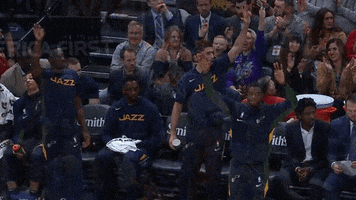 Emmanuel Mudiay Bench Reaction GIF by Utah Jazz