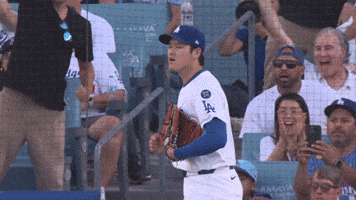Yell Los Angeles Dodgers GIF by MLB