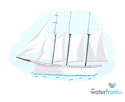 Toronto Waterfront Boat Sticker by Waterfront BIA