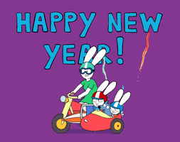 Celebrate New Year GIF by Simon Super Rabbit
