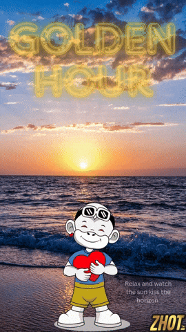 Beach Life Sunset GIF by Zhot
