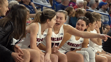 Reacts Womens Basketball GIF by Gonzaga Bulldogs