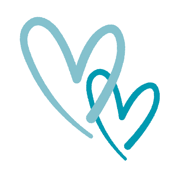 Teal Hearts Sticker by Luminesque for iOS & Android GIPHY