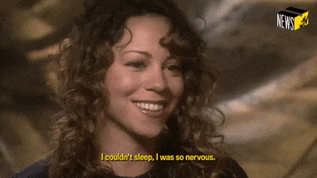 Nervous Mariah Carey GIF by MTV NEWS