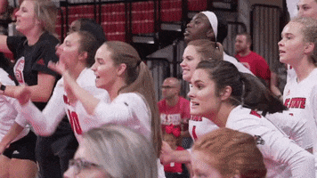 Bench Reaction GIF by NC State Athletics
