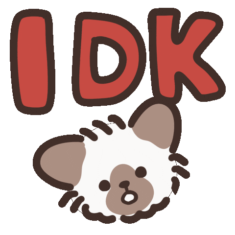 English Idk Sticker by koimoffee