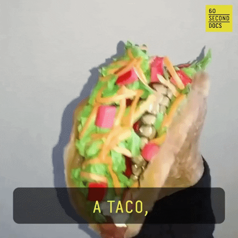 Taco Time Art GIF by 60 Second Docs
