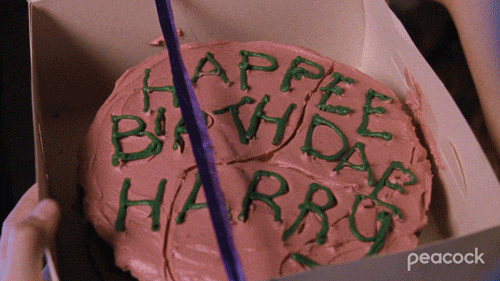 happy birthday harry potter gif