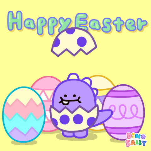 Easter Sunday Spring GIF by DINOSALLY