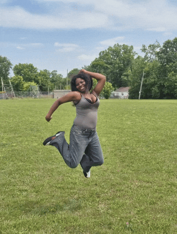 Jumping With Joy GIF