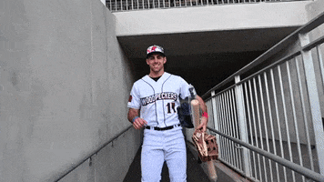 Happy Home Run GIF by Fayetteville Woodpeckers