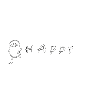 Happy Sticker