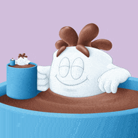 Happy Hot Chocolate GIF by Stuffed Puffs