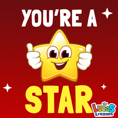 You Are Awesome Well Done GIF by Lucas and Friends by RV AppStudios