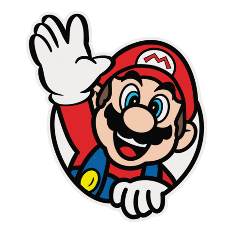 Super Mario Hello Sticker