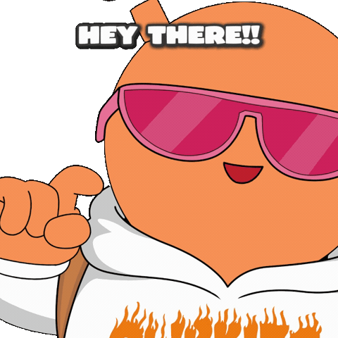 Wake Up Hello Sticker by Quirk Life Studios