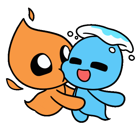 I Love You Hug Sticker by Christophers Genie