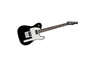 Black And White Guitar Sticker by Eric Clapton