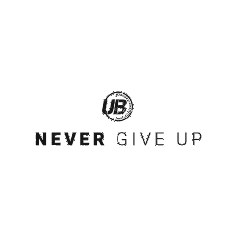 Never Give Up Fitness Sticker by UNBROKEN