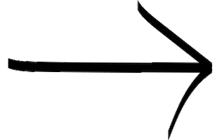 Black Arrow Sticker
