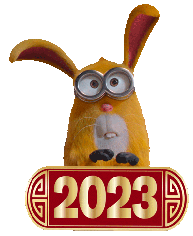 Chinese New Year Rabbit Sticker by Minions