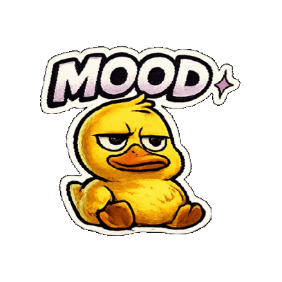 Mood Duckie Sticker