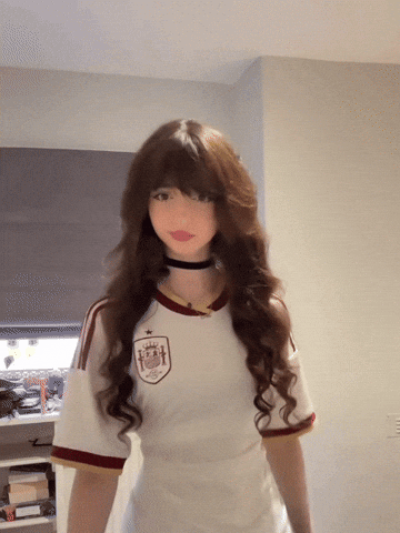 Beautiful Girl Flirting GIF