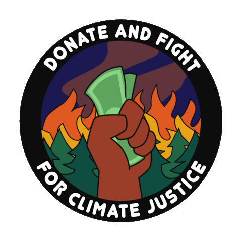 Blazing Climate Change Sticker by INTO ACTION