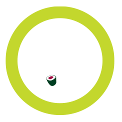 Wasabi Sushi & Bento Sticker