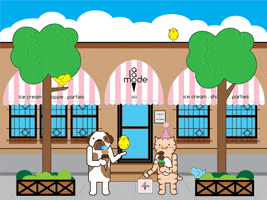 A La Mode Ice Cream GIF